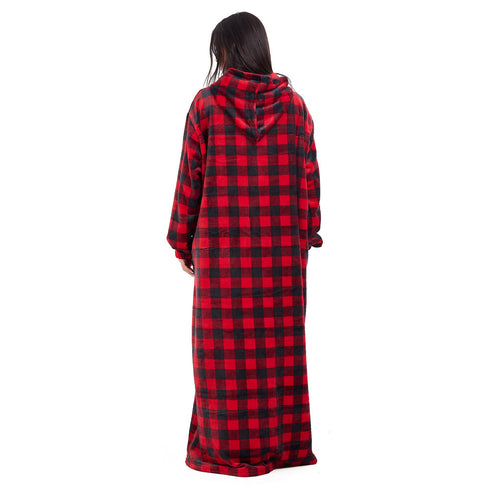 Snuggs Wearable Monk Red Checkered